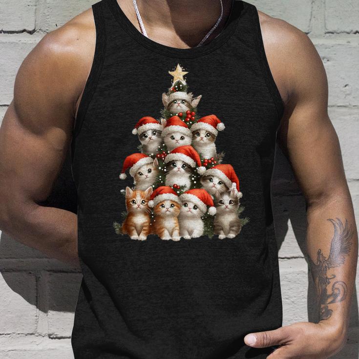 Christmas Tree Christmas Cats Christmas Tank Top Geschenke für Ihn