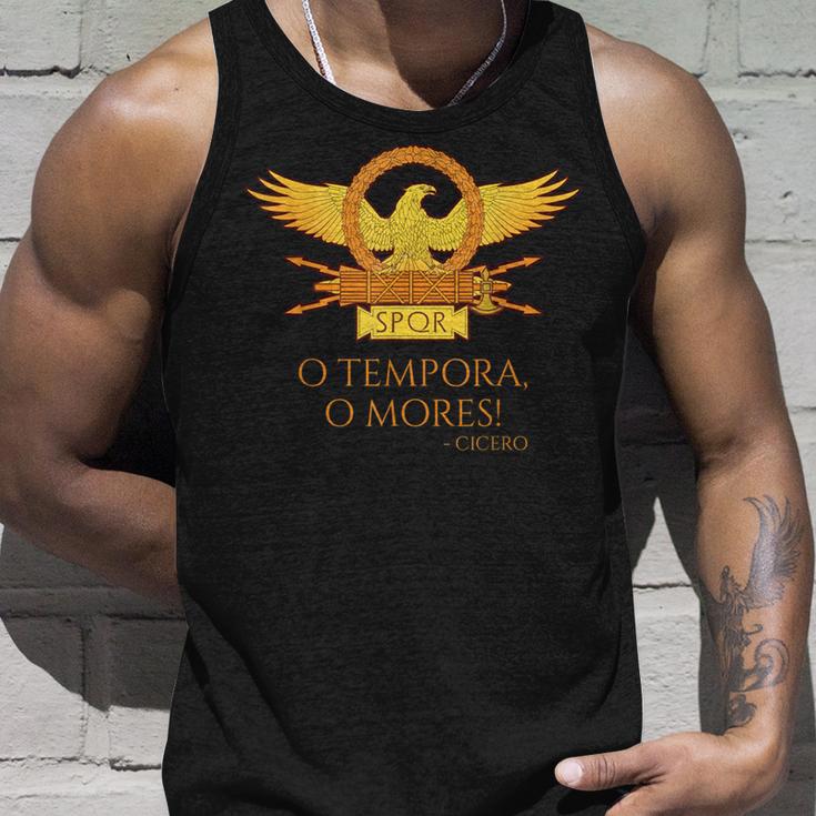 Cicero O Tempora O Mores Latin Quote Old Rome Tank Top Geschenke für Ihn