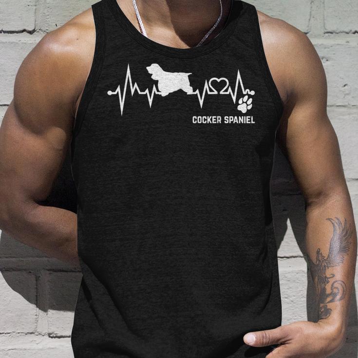 Cocker Spaniel Heartbeat Pulse Dog Ecg Dog Lovers S Tank Top Geschenke für Ihn