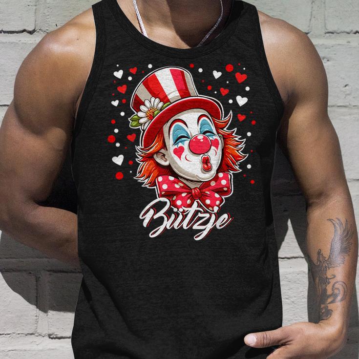 Cologne Carnival Kölsch Bützje Kölle Alaafeedel Clown Tank Top Geschenke für Ihn