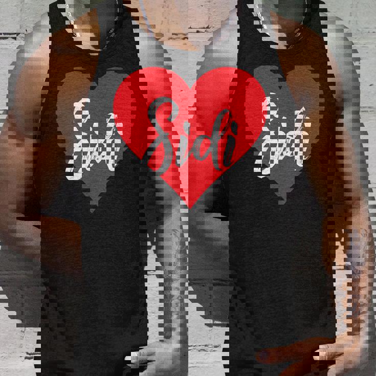 Con Nombre I Love Sidi I Heart Named Camiseta sin mangas Regalos para él