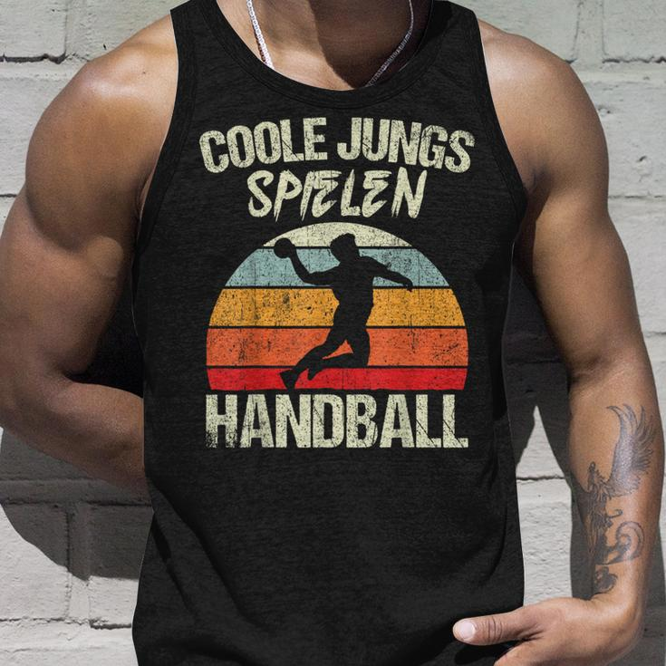 Cool Boys Playing Handball Handballer Boys Children's Tank Top Geschenke für Ihn