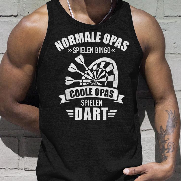 Cool Grandpa Play Dart Saying For Dart Player Tank Top Geschenke für Ihn