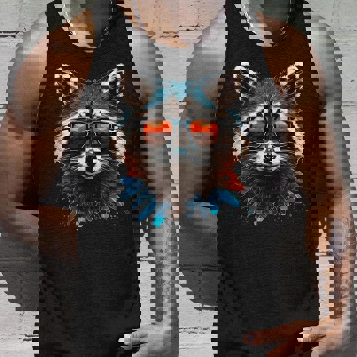 Cool Raccoon Tank Top | Fun Graphic Tee for Nature Lovers Gifts for Him
