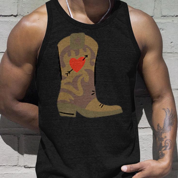 Cowboy Boots With Heart Tank Top Geschenke für Ihn