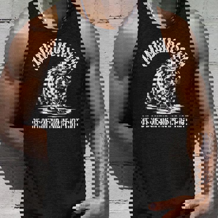 Cowboy Raccoon Tank Top for Fun Quirky Style | Unisex | Casual Wear Gifts for Him