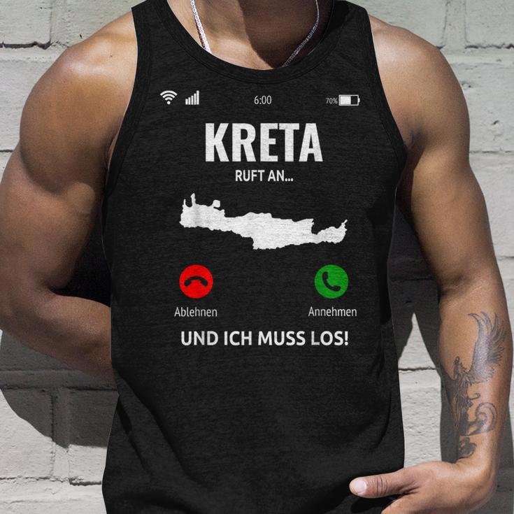 Crete Call An Greece Island Holiday Travel S Tank Top Geschenke für Ihn