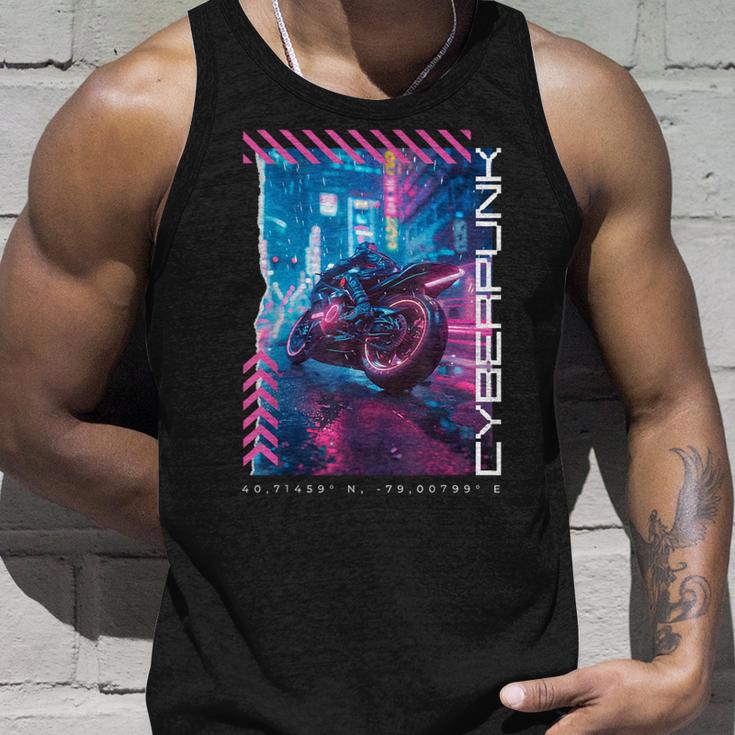 Cyberpunk Motorcycle Futuristic Tokyo Tank Top Geschenke für Ihn