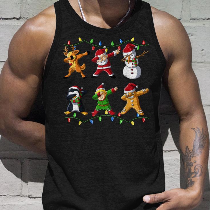 Dabbing Santa Elf Christmas Xmas Tank Top Geschenke für Ihn