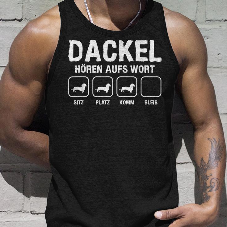 Dachshund Hören Aufs Wort Für Eine Dog Lovers S Tank Top Geschenke für Ihn