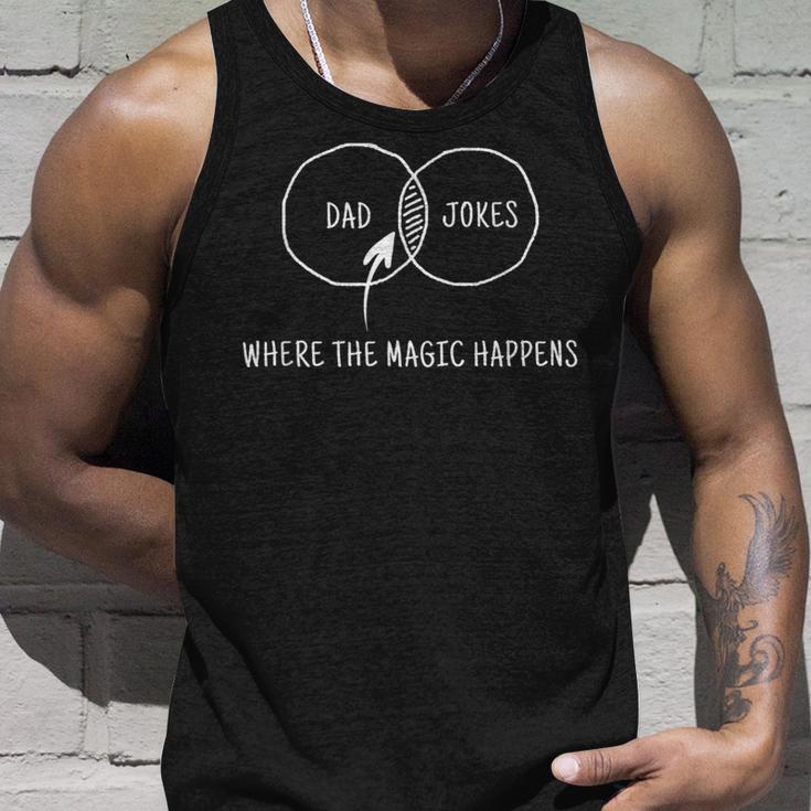 Dad Jokes Where The Magic Happens Tank Top Geschenke für Ihn