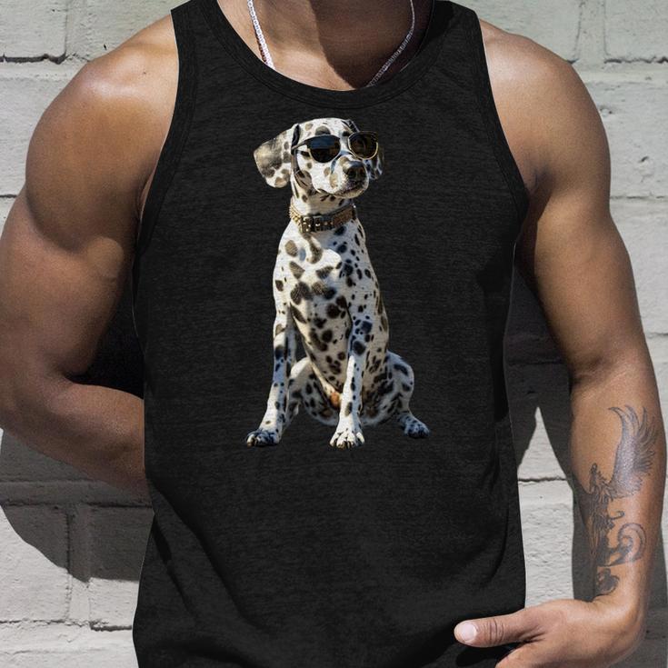 Dalmatian With Sunglasses Dogs I Love Dalmatian Tank Top Geschenke für Ihn