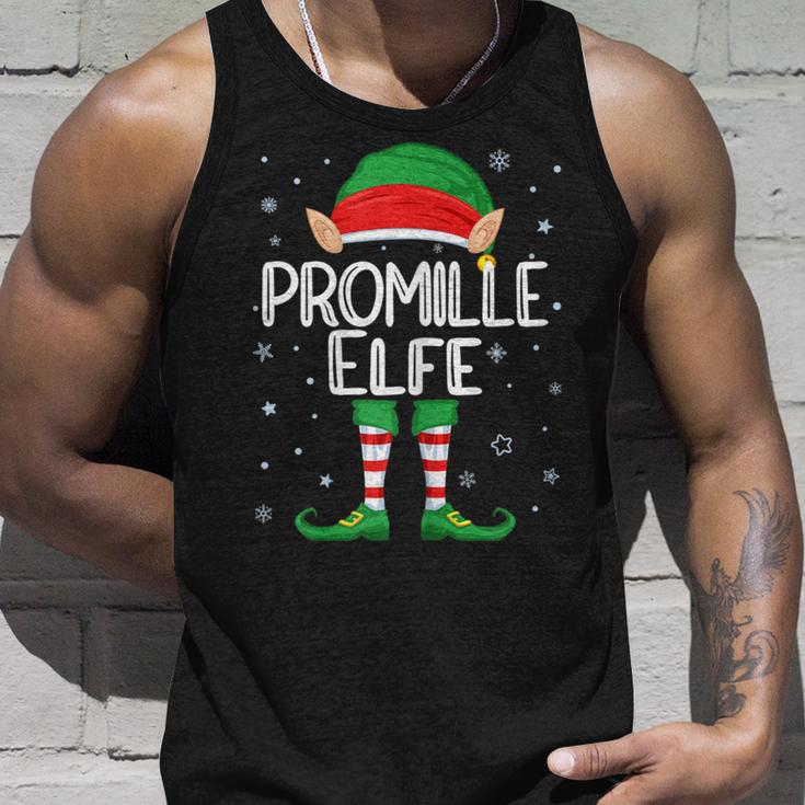 Damen Promille Elfe Kostüm Weihnachten Partnerlook Feiern Lustig Tank Top Geschenke für Ihn