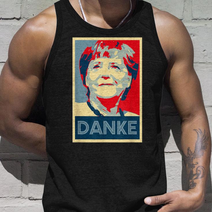 Danke Bundeskanzler Angela Merkel Tank Top Geschenke für Ihn