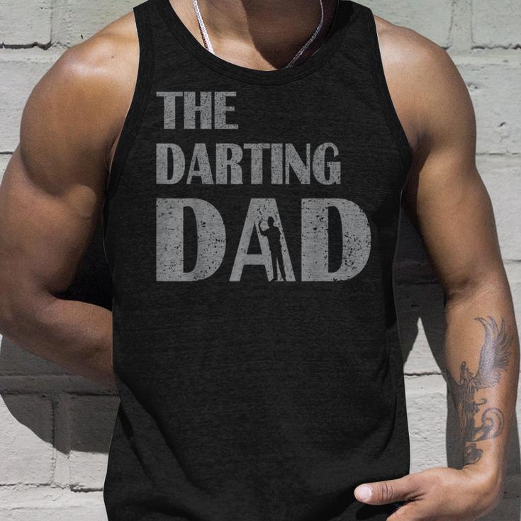 The Darting Dad Dartsport Darter Sprüche Dartboard Tank Top Geschenke für Ihn