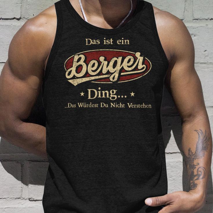 Das Ist Ein Berger Ding Das Würdest Du Nicht Verstehen Berger Name Tank Top Geschenke für Ihn