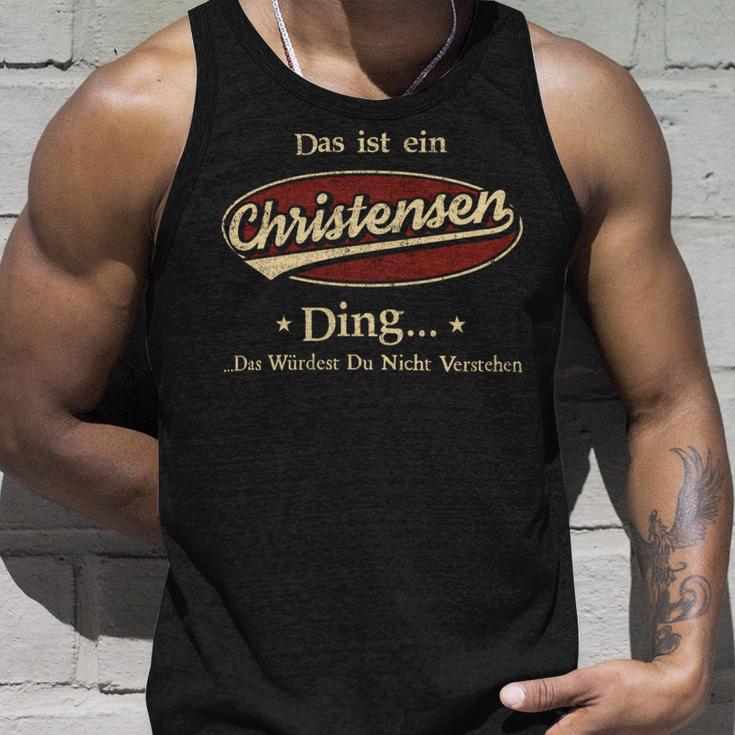 Das Ist Ein Christensen Ding Das Würdest Du Nicht Verstehen Christensen Name Tank Top Geschenke für Ihn