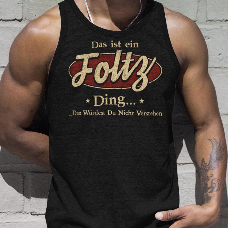 Das Ist Ein Foltz Ding Das Würdest Du Nicht Verstehen Foltz Name Tank Top Geschenke für Ihn