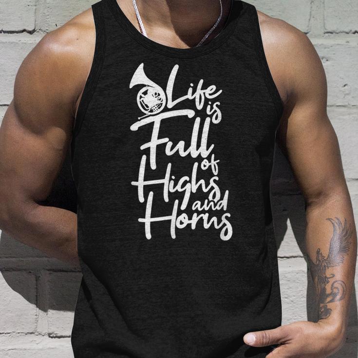 Das Leben Istoller Hochs Und Tiefs Hornlehrer Hornist Tank Top Geschenke für Ihn