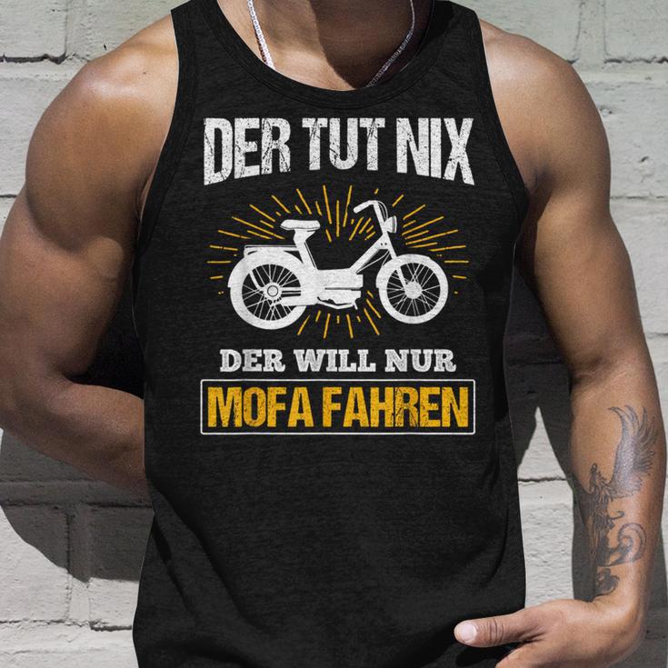 Der Will Nur Mofa Fahren Moped Mofafahrer Mofa Tank Top Geschenke für Ihn