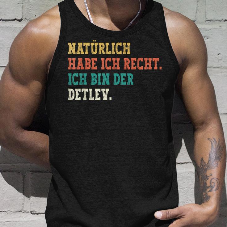 Detlev Saying First Name Name Detlev Tank Top Geschenke für Ihn