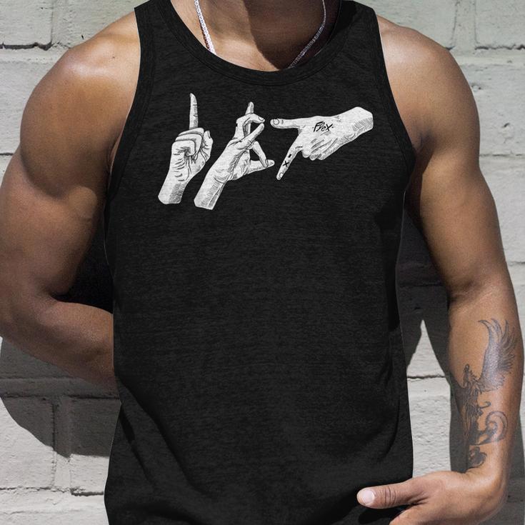 Deutschrap Hip Hop 187 Hand Sign Gesture Tank Top Geschenke für Ihn