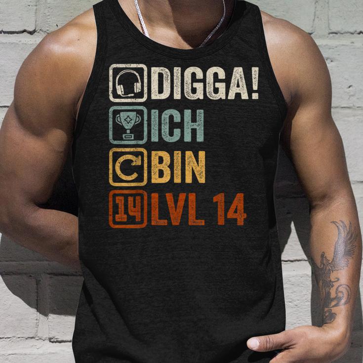 With Digga Ich Bin 14 Jahre Junge Geburtstag Tank Top Geschenke für Ihn