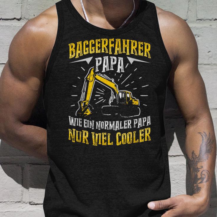 Digger Driver Dad Construction Machine Digger Driver Slogan Tank Top Geschenke für Ihn