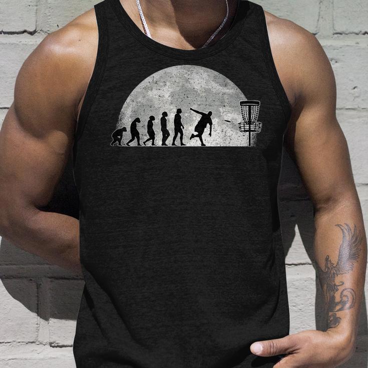 Discgolf Evolution Moon Throwing Disc Golf Disc Tank Top Geschenke für Ihn