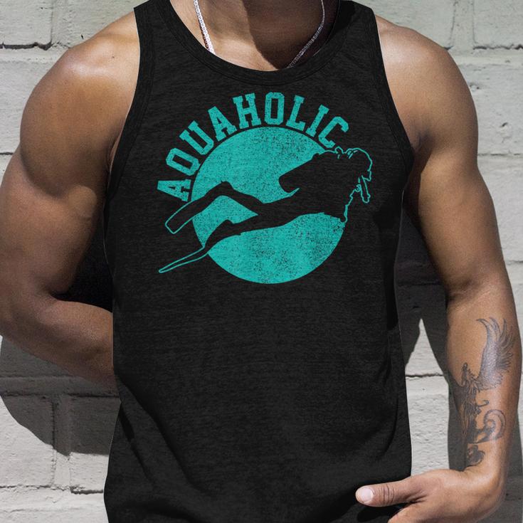 Diver Aquaholic Diving Tank Top Geschenke für Ihn