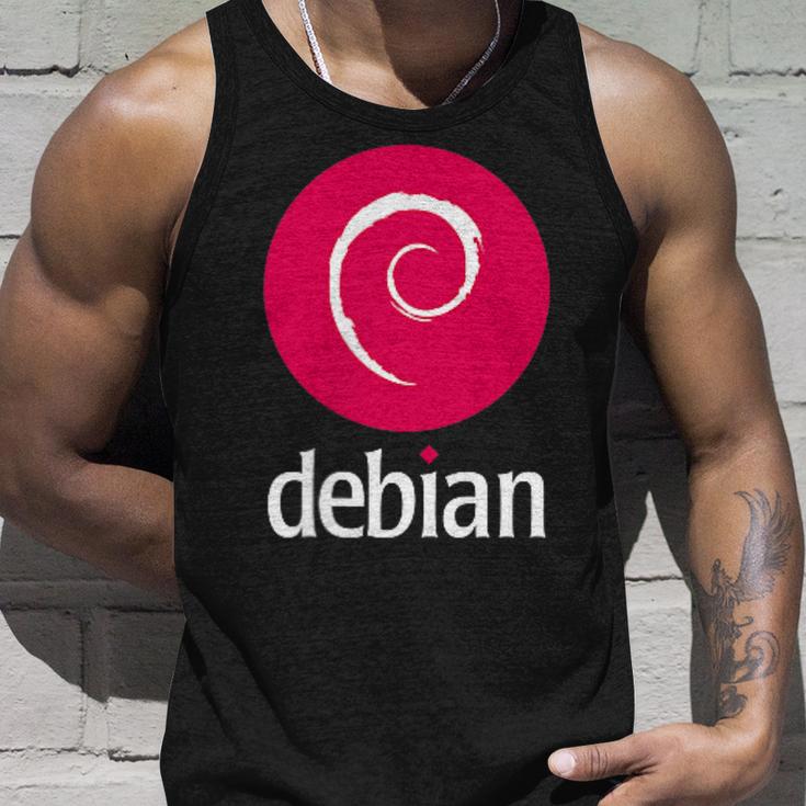 Double-Sided Debian Linux Software Of The Dedicated Community Tank Top Geschenke für Ihn