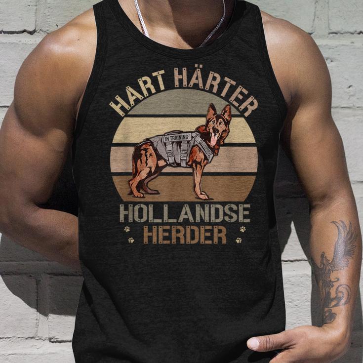 Dutch German Shepherd Hard Hardener Hollandse Herder Dog Tank Top Geschenke für Ihn