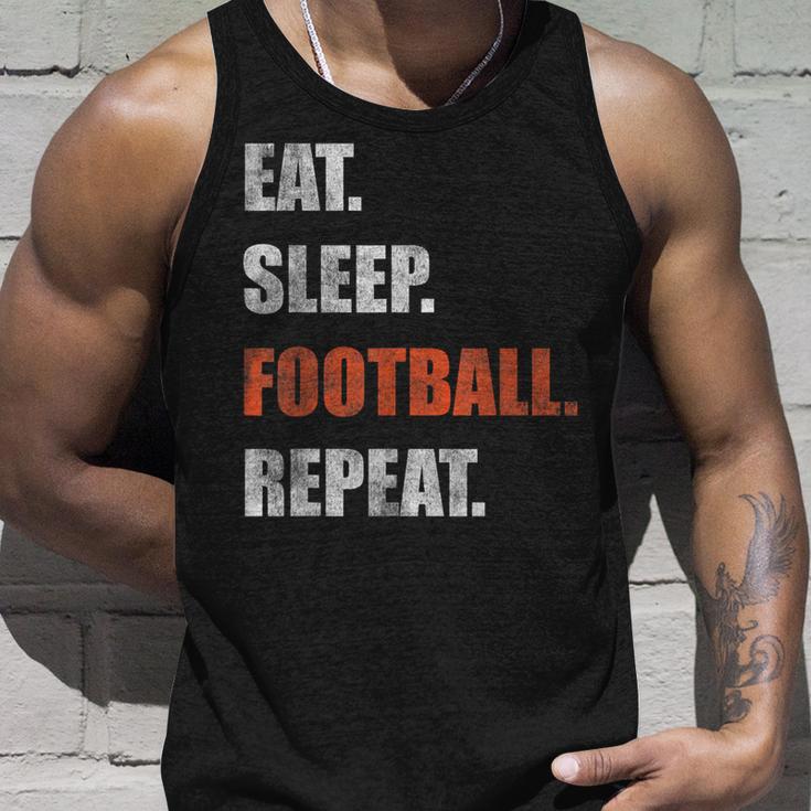 Eat Sleep Football Repeat American Football Tank Top Geschenke für Ihn