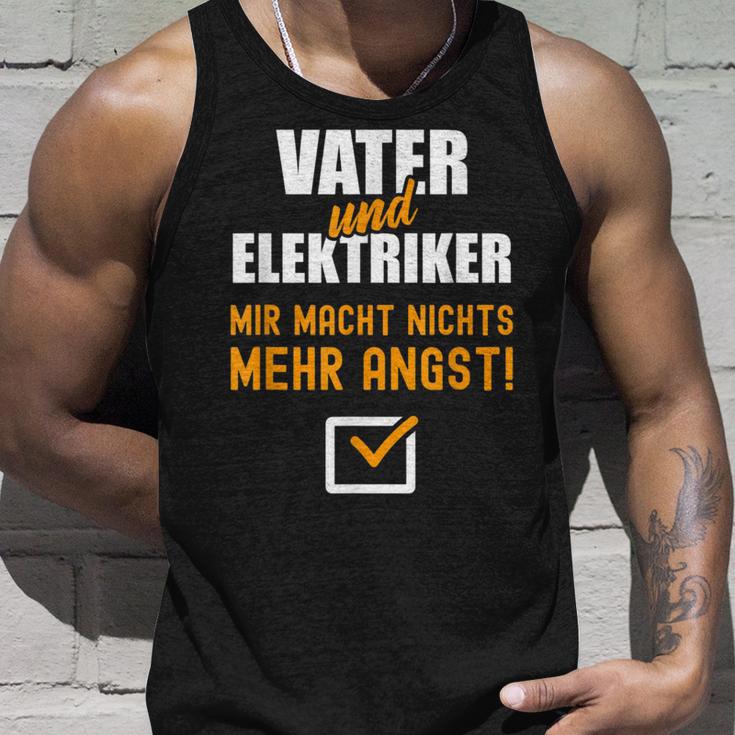 Electrician Father Dad Birth Tank Top Geschenke für Ihn