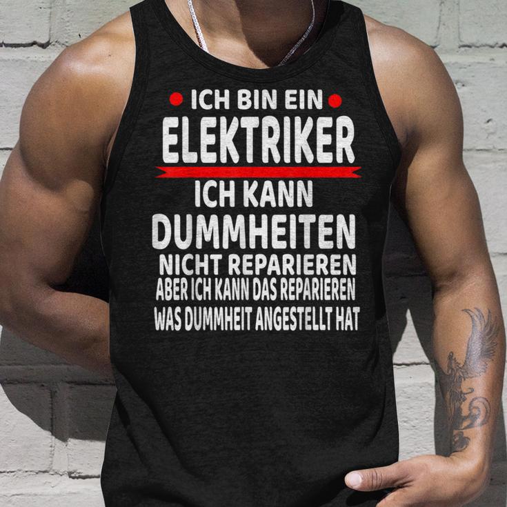 Electrician Humour Saying Electrician Tank Top Geschenke für Ihn