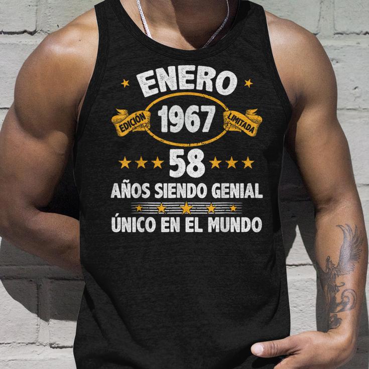 Enero 1967 58 Años Hombre Cumpleaños Regalo Enero 1967 Camiseta sin mangas Regalos para él