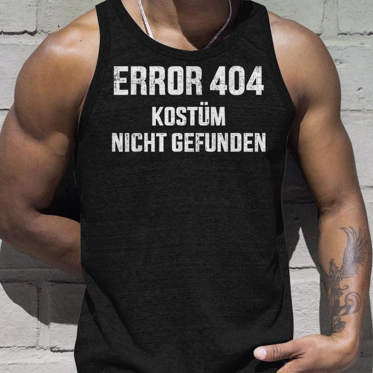 Error 404 Costume Not Found Nerd Gamer Carnival Fancy Dress Tank Top Geschenke für Ihn