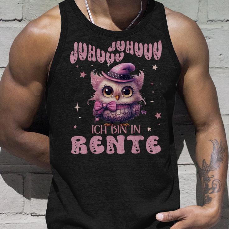 Eule Juhuuu Ich Bin In Rente Nachtteule Im Ruhestand Tank Top Geschenke für Ihn