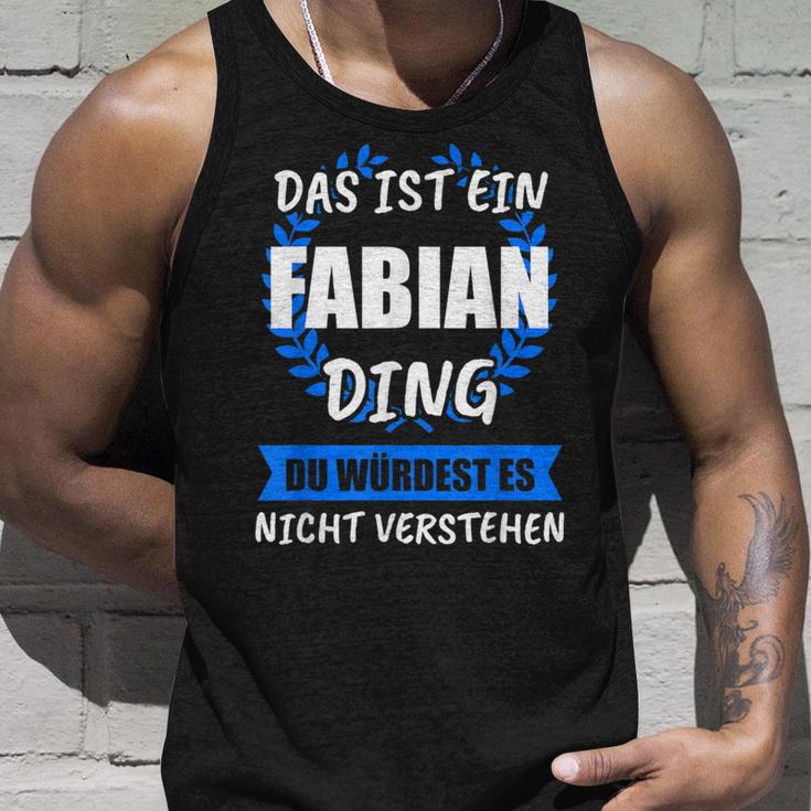 Fabian Name First Name Tank Top Geschenke für Ihn