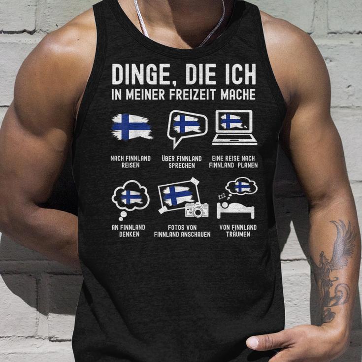 Finland Dinge Die Ich In Der Freizeit Mache Tank Top Geschenke für Ihn