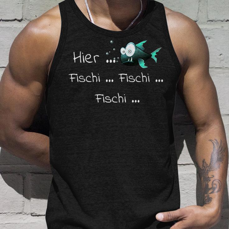 Here Fischi As A For Anglers Tank Top Geschenke für Ihn