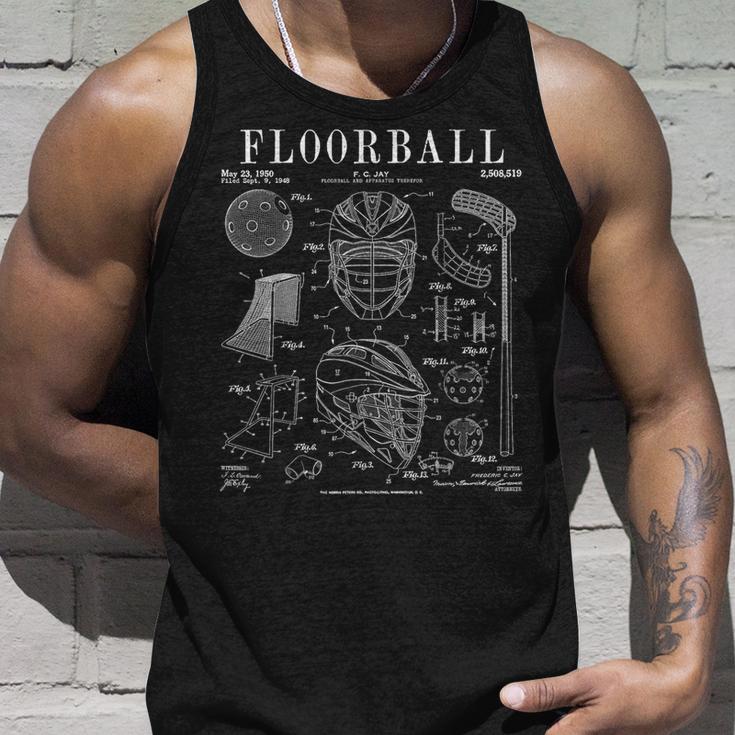 Floorball Player Stick Goalie Sportintage Lacquer Print S Tank Top Geschenke für Ihn