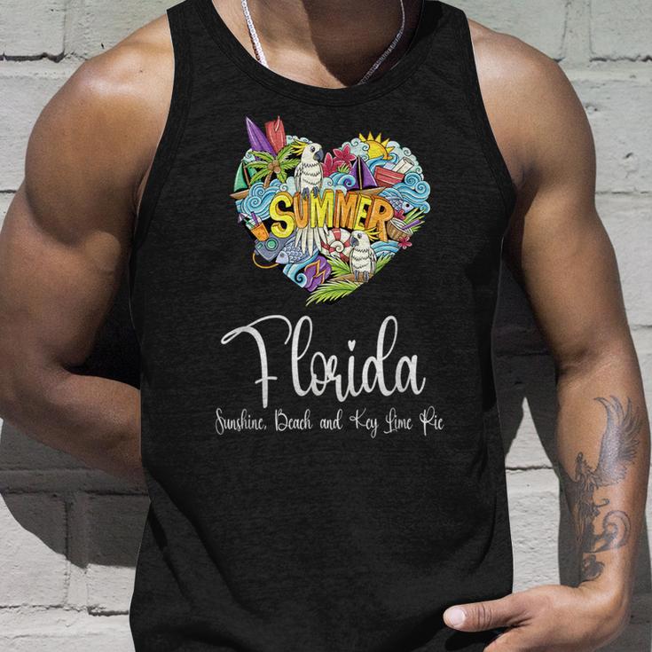 Florida Sunshine Beach And Key Lime Pie Florida Tank Top Geschenke für Ihn