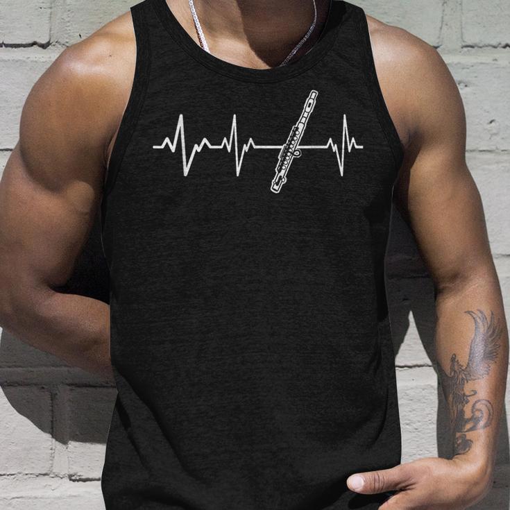 Flute Heartbeat Instrument Flute Player Tank Top Geschenke für Ihn