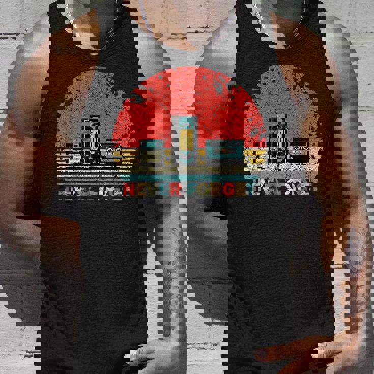 Never Forget Floppyhs Cassette Retrointage Divertido Camiseta sin mangas Regalos para él