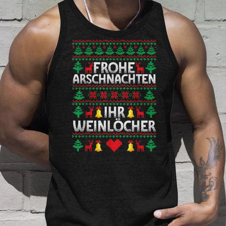 Frohe Arschnachten Ihr Weinlöcher Costume Christmas Tank Top Geschenke für Ihn