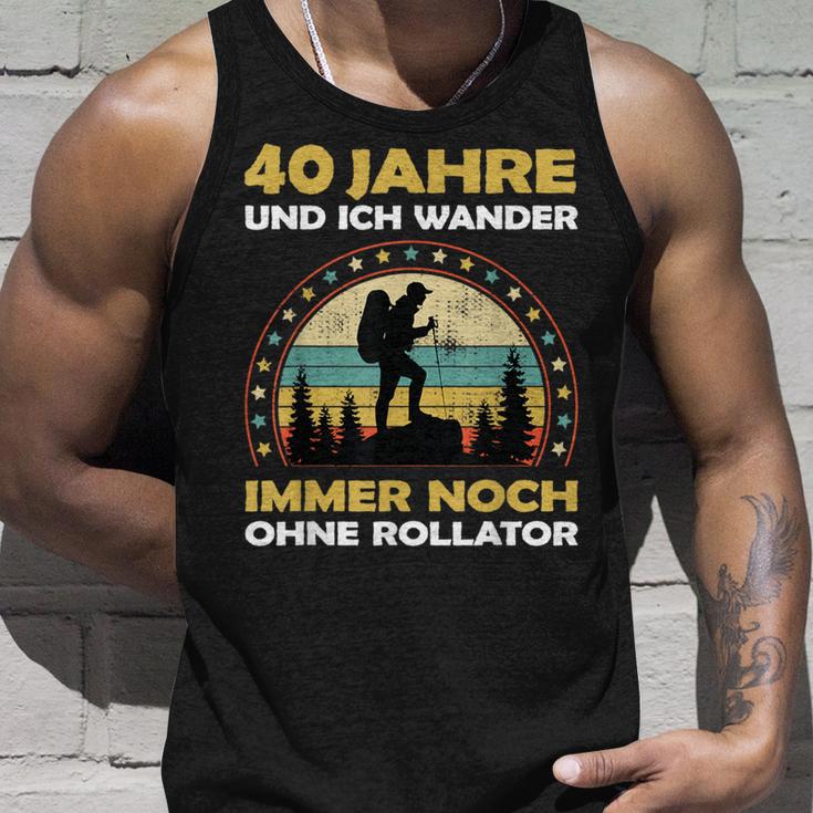 40 Year Old Birthday Mountain & Walking Hiking Tank Top Geschenke für Ihn