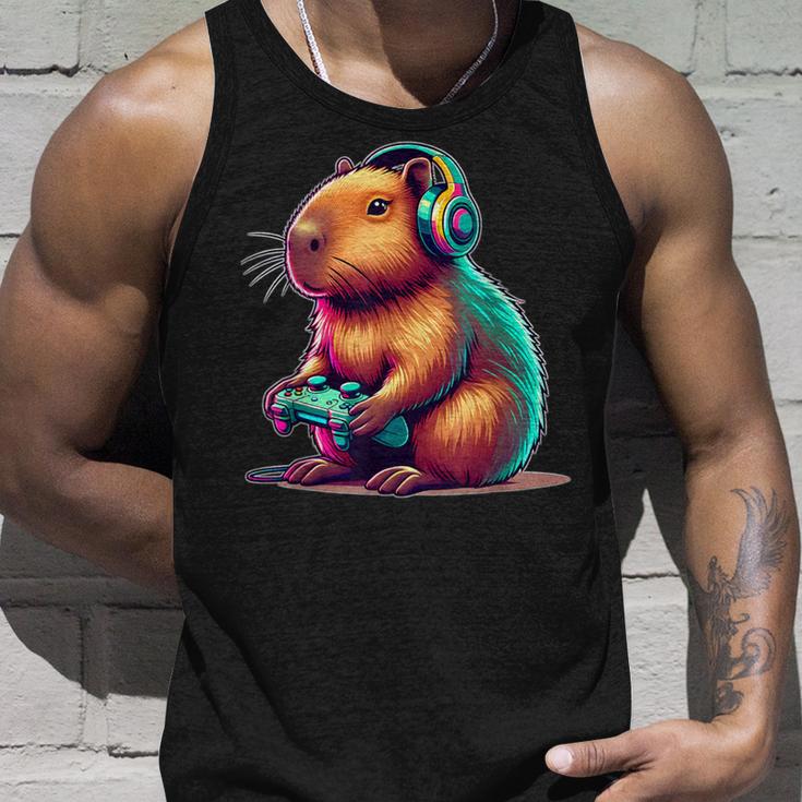 Capybara Gamerideo Games Lovers Capybara Tank Top Geschenke für Ihn