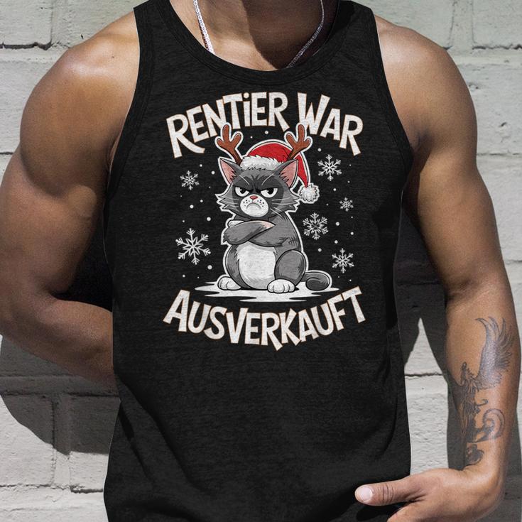 Christmas Cat Reindeer Was Out Sold Out Tank Top Geschenke für Ihn