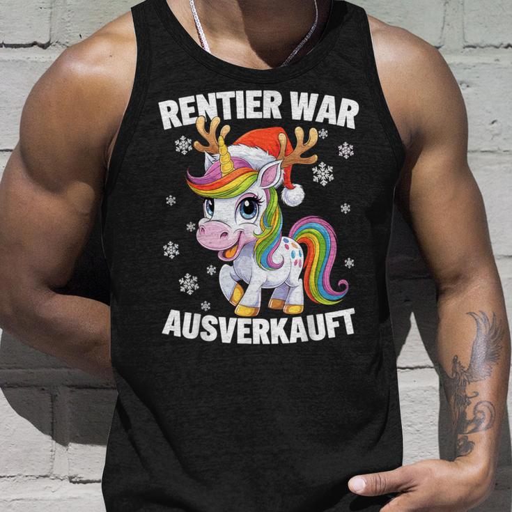 Christmas Unicorn Reindeer Was Out Sold Out Tank Top Geschenke für Ihn